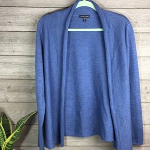 EILEEN FISHER • Blue Button up cardigan MEDIUM